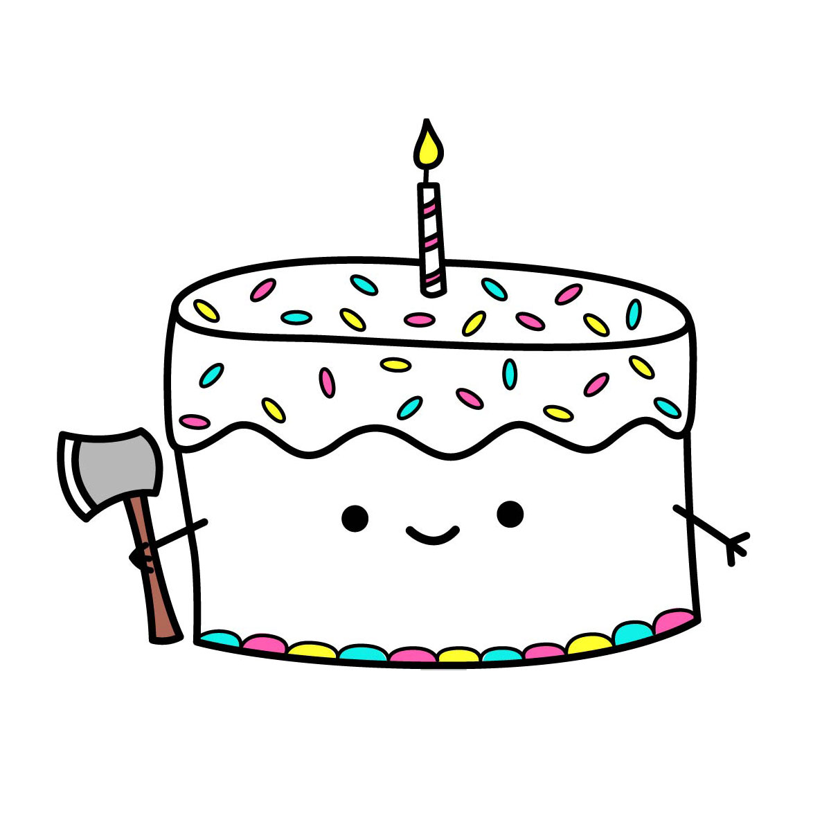 Happy birthslay front square